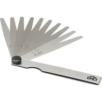 Kinex 1133-02-020 - Sada spárových měrek na ventily 0,10-2,0x200mm, 20-dílná, DIN 1544 F, ČSN 251670