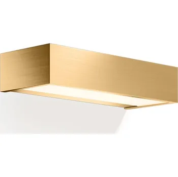 Lampička Decor Walther Box LED nástěnné světlo zlatá 25 cm zlatá matná LED celkem 16 W - Doprava zdarma