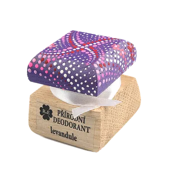 Přírodní krémový deodorant s vůní levandule - ručně malovaný 15 ml
