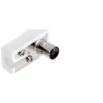 Redukce IEC anténní rohový konektor s plastovým pouzdrem