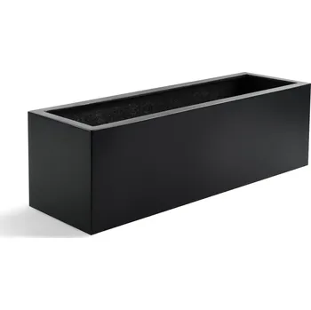 Květináč Argento Small Box Black V 15 cm / D 60 cm