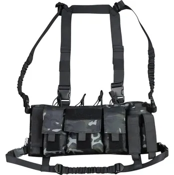 Neprůstřelná vesta Vesta taktická TROJAN CHEST RIG BTP BLACK