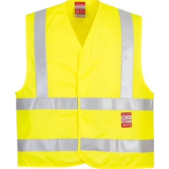 pracovní vesta PORTWEST Vesta Hi-Vis FR75, reflexní POR-FR75YERS/M Žlutá S-M