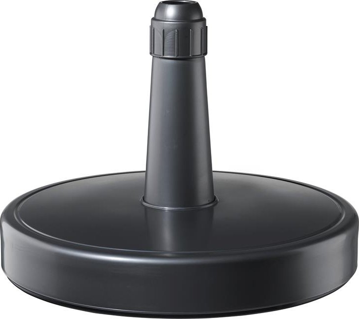 Helcosol Stojan na slunečník plastový plnitelný 70 kg, Helcosol, kulatý, pro průměr tyče 28-62 mm, barva antracit, rozměr 69x13 cm