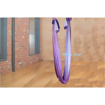 podložka na cvičení Síť na Fly jógu Fialovo-světle fialová 4,5 anebo 6 metrů 4 metry