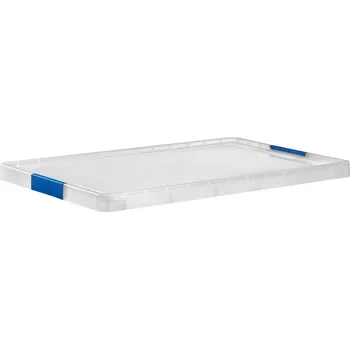 Zahradní úložný box Tontarelli Víko pro box HEAVY DUTY 70X45 cm transparent/modrá 8034360AY5 8034360AY5