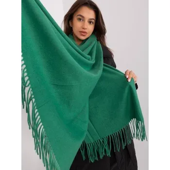 Šátek Dámská šála s třásněmi OIRI tmavě zelená
