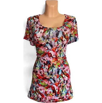 Tunika halenka PASTELKA, Barva Červená, Velikost XL48, Materiál 96% Viskoza 4% Lycra