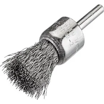 Drátěný kartáč Osborn 0002509342 - Kartáč drátěný štětkový pr. 17 mm, stopka pr. 6 mm, zvlněný NEREZový drát 0,2 mm, Superior