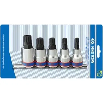 Gola sada King Tony 4105 - Sada hlavic zástrčných XZN + nástrčných 12-hranných, 1/2"