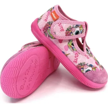 Dívčí obuv MILAMI dětské papučky 226 pink jednorožec Velikost: 22
