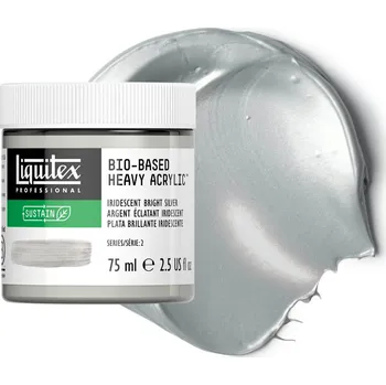 Vodová barva Akrylová barva Liquitex Professional Bio-Based - Bright Silver