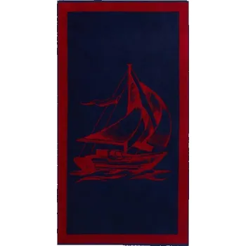 Ručník SOFT COTTON Plážová osuška SAIL 85x160 cm Tmavě modrá