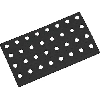 Rohožka Černý plastový nájezd AT-HRD, AvaTile - 25 x 13,7 x 1,6 cm (81717019) FLOMAT