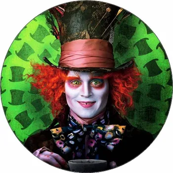 Jedlá dekorace na dort Jedlý papír Alenka v říši divů Kloboučník 19,5 cm