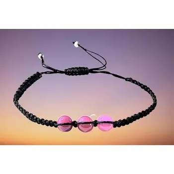 Náramek Shamballa náramek s růžovým achátem – jemnost, láska a vnitřní klid