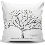 ASIR Povlak na polštář NKLF-269 bílý se stromem