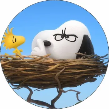 Jedlá dekorace na dort Jedlý papír Snoopy v ptačím hnízdě 19,5 cm