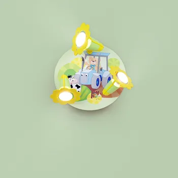 Elobra Stropní svítidlo Traktor s motivem farmy žlutá 3 x 40 W - Doprava zdarma