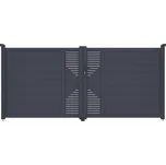 Brána G21 Marion 350x158 cm dvoukřídlá, antracitová