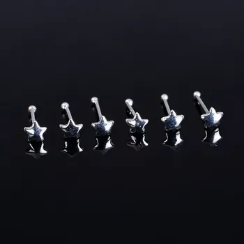 Piercing Stříbrný piercing do nosu hvězdička