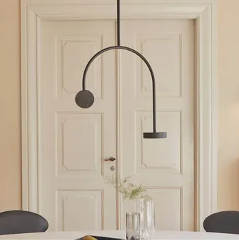 Závěsné svítidlo AYTM Grasil LED, černá barva, mramor, výška 97 cm - Délka kabelu 200 cm 1 x 10 W LED - Doprava zdarma