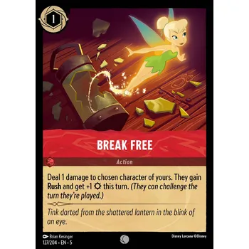 Sběratelská karetní hra Break Free 127/204 - Shimmering Skies Typ karty: Non-Holo