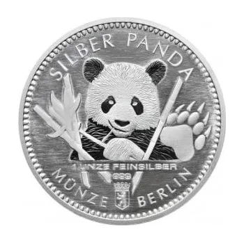 1 unce stříbrný Panda 2017 mince Berlin Round