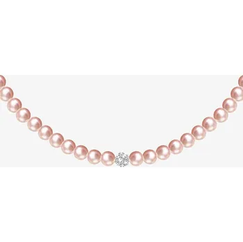 Náhrdelník Preciosa Perlový náhrdelník Velvet Pearl s voskovými perlemi Preciosa, roza 2218 69