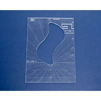 Příslušenství k šicímu stroji Quiltovací pravítko tvar esíčko 4 inch NP-H06-4