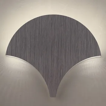 Lampička Masiero LED nástěnné světlo Palm, abachi šedá Hliník / šedá / zinek LED - 13 W celkem - Doprava zdarma