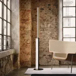 Stojací lampa LED Slamp Modula twisted, plisovaná, černá - Ø základny 32 cm celkem 70 W LED - Doprava zdarma