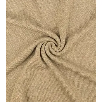 RTex pletenina s lurexem béžová metráž