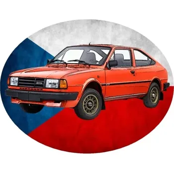 Nášivka Nažehlovačka s Českým autem VI (digitální nažehlovačka s osobním autem)