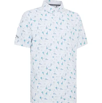 Pánské tričko CALLAWAY All Over Gol pánské tričko bílé Velikost oblečení: M + Dárková krabička týček