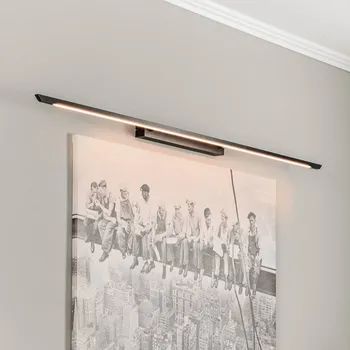 Lampička Quitani Niara LED osvětlení obrazu CCT černá elox - nástěnný držák - šířka 40 cm, výška 4 cm, hloubka 5 cm matná černá LED celkem 32 W - Doprava zdarma