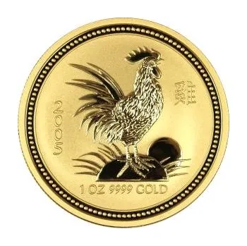 1/2 unce zlatá mince Austrálie Lunar I kohout 2005