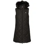 Dámská dlouhá prošívaná vesta Willard DAGNA S Černá, Stříbrná