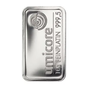 10 gramů platinový slitek