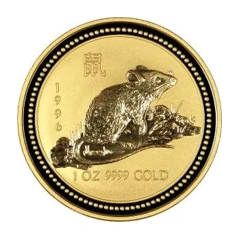 1/20 unce zlatá mince Austrálie Lunar I myš 1996