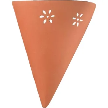 Lampička Ceramiche Nástěnné světlo GIULIA z keramiky bílá, terracotta 1 x 100 W - Doprava zdarma