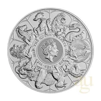 10 uncí stříbrná mince Queens Beasts Completer Coin 2022