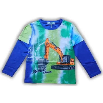 Chlapecké tričko dl.r. Kugo HC9308 modré