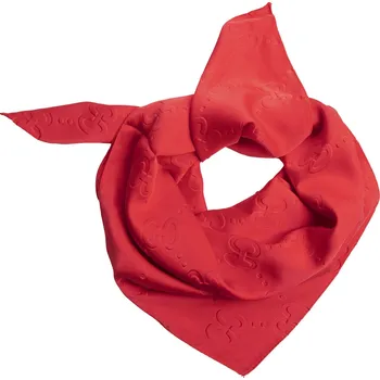 Šátek Dámský hedvábný čtvercový šátek YF463-35, s potiskem C červené barvy 7200720-3