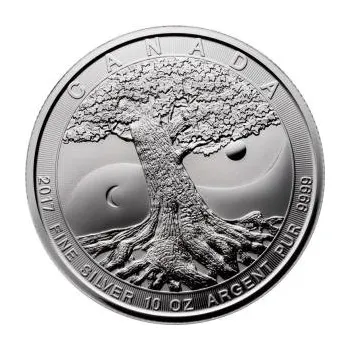 10 uncí stříbrná mince Kanada Tree of Life 2017