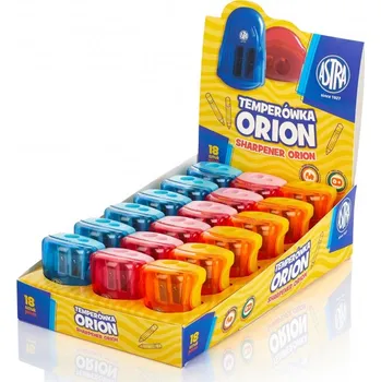 Ořezávátko ASTRA Orion, Dvojité struhadlo se zásobníkem, mix barev, 404118003