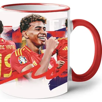 Hrneček s potiskem Yamal, Barva Červená, Velikost 330 ml, Canvas Keramický hrnek s barevným uchem Bezvatriko.cz 2656