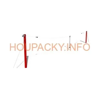 Dětský domeček Lanovka sloupová LD010KR - červená