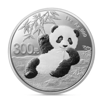 1 kilogram stříbrná mince China Panda 2020 proof