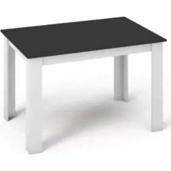 Jídelní stůl Jídelní stůl KRAZ 120x80 - Bílá / Černá - SLEVA 3% s kodem radost25